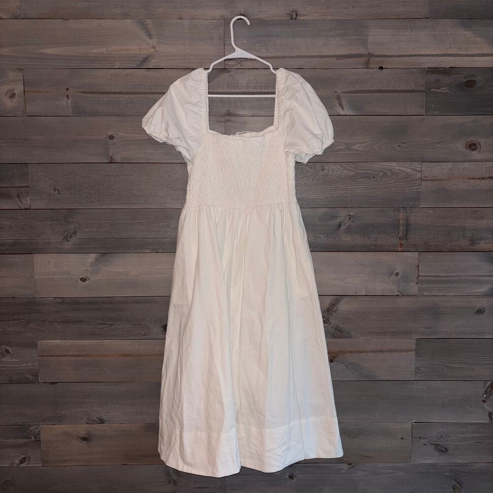 ASTR THE LABEL | Bow Detail Smock Bodice Cotton Blend Dress Sz XL - Picture 4 of 8